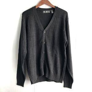 Oscar De La Renta cotton blend cardigan grey size large men’s button front